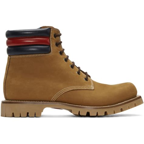 gucci tan suede boots|Gucci waterproof boots.